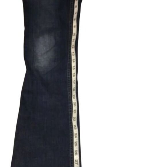 Simply Vera Vera Wang Jeans Womens Straight Mid Rise Dark Denim Size 6 - Picture 9 of 10